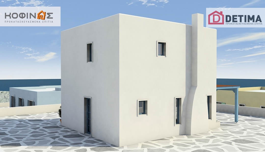 Διώροφη Κατοικία D-84, συνολικής επιφάνειας 84,70 τ.μ.