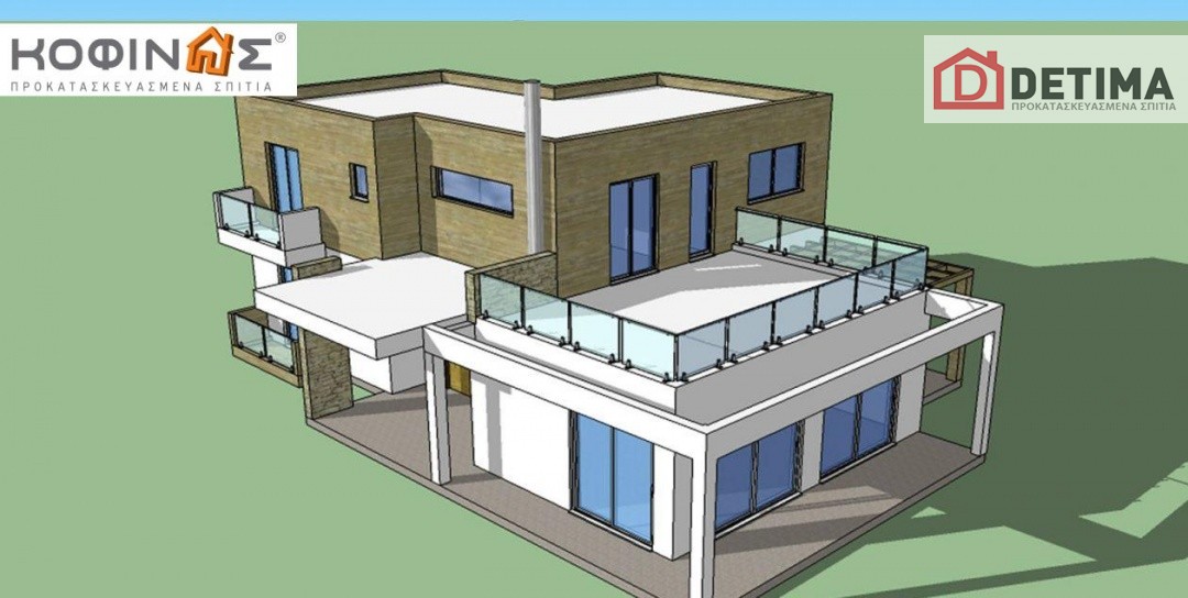 Διώροφη Κατοικία D-188, συνολικής επιφάνειας 188,60 τ.μ.