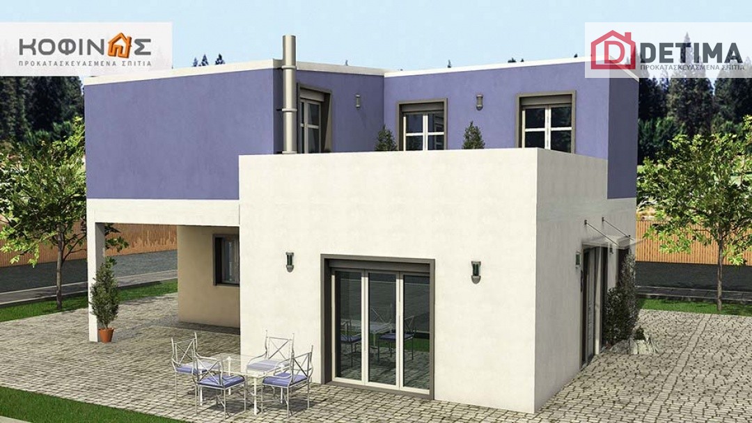 Διώροφη Κατοικία D-128a, συνολικής επιφάνειας 128,60 τ.μ.