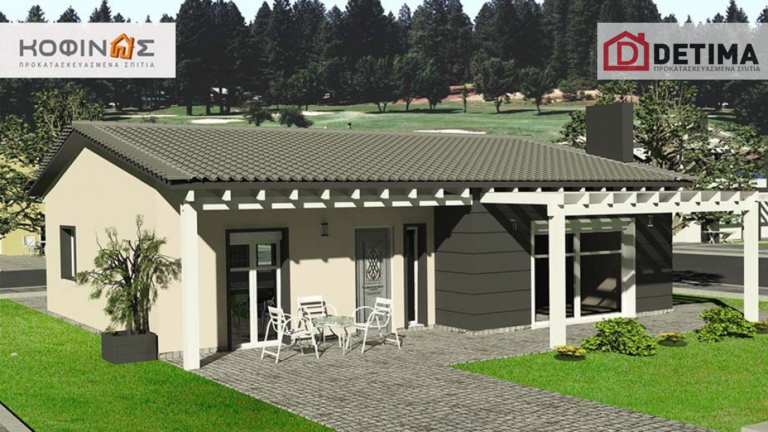 Ισόγεια Κατοικία I-105, συνολικής επιφάνειας 105,60 τ.μ.