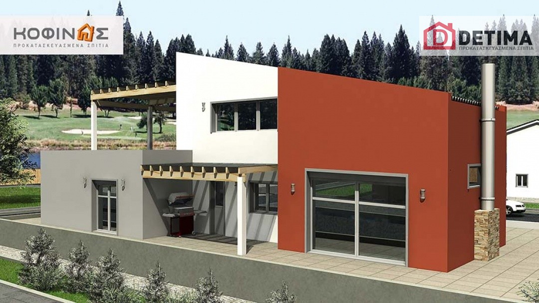 Διώροφη Κατοικία D-206, συνολικής επιφάνειας 206,30 τ.μ.