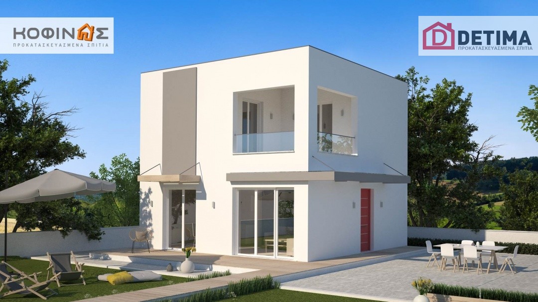 Διώροφη Κατοικία KD1-95, συνολικής επιφάνειας 95,70 τ.μ.